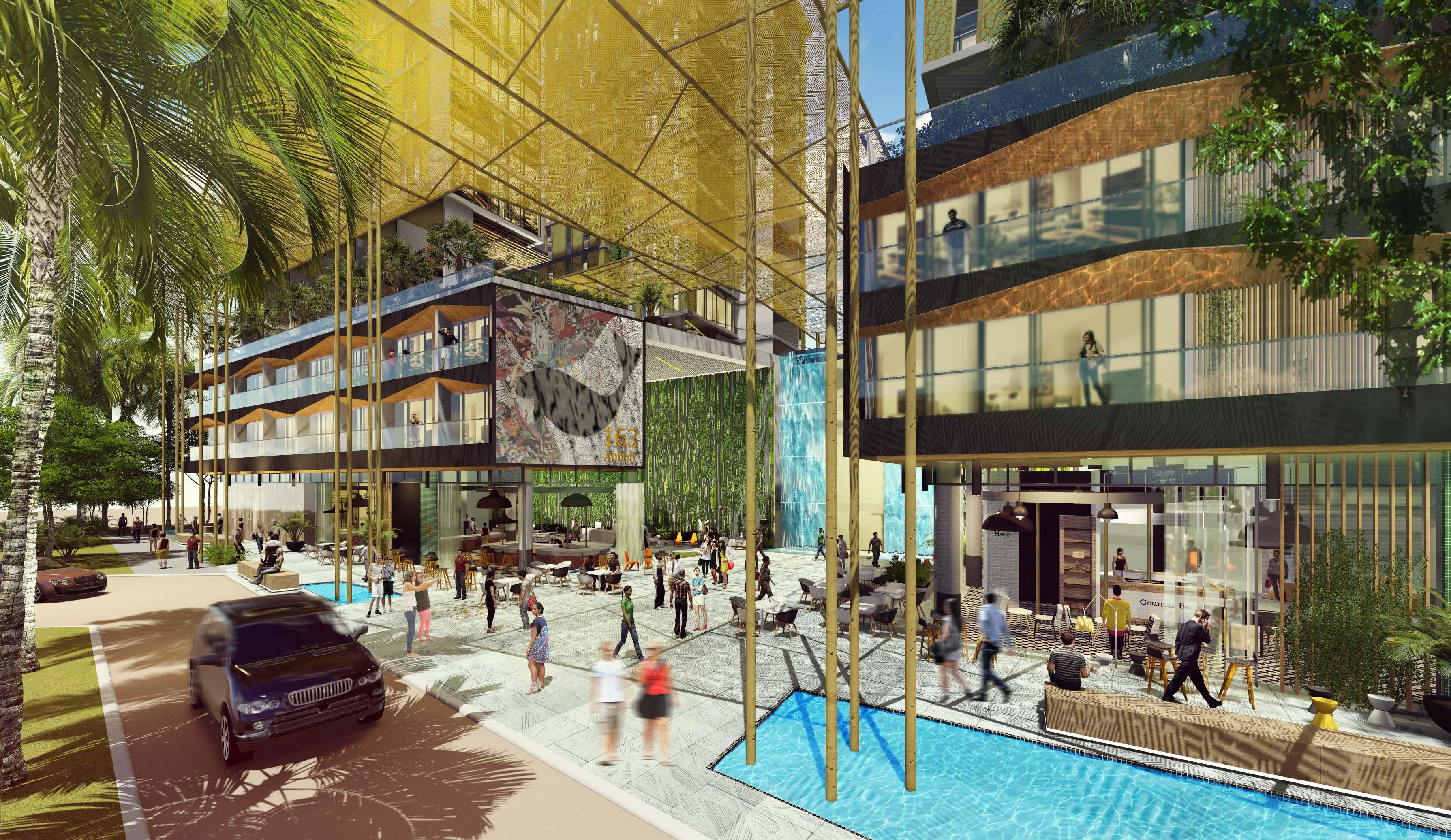 Crystalbrook Bailey Hotel Cairns Exterior foto The proposed shopping mall